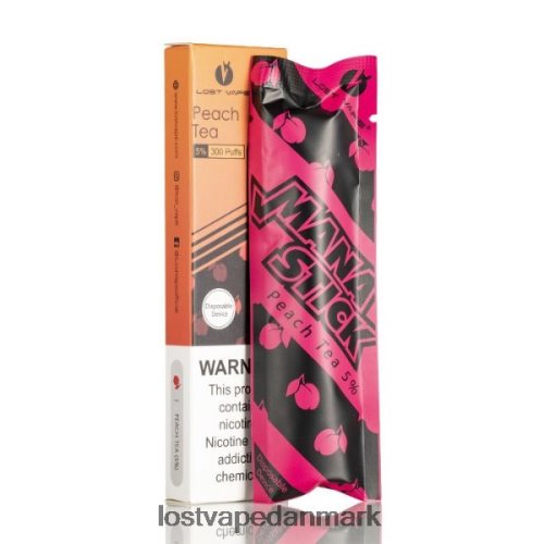 Lost Vape Mana engangspind | 300 pust | 1,2 ml fersken te 5% P4HP525 Lost Vape Flavors Danmark