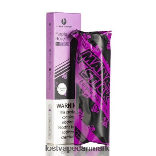 Lost Vape Mana engangspind | 300 pust | 1,2 ml lilla dis 5% P4HP527 Lost Vape Review Danmark