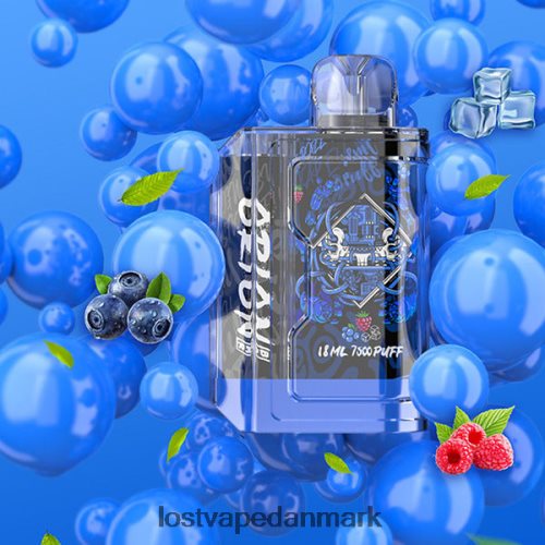Lost Vape Orion engangsbar | 7500 pust | 18ml | 50 mg blå razz is P4HP82 Lost Vape Copenhagen