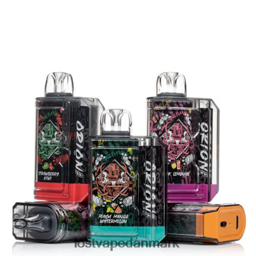Lost Vape Orion engangsbar | 7500 pust | 18ml | 50 mg jordbær hindbær kirsebær is P4HP77 Lost Vape Review Danmark