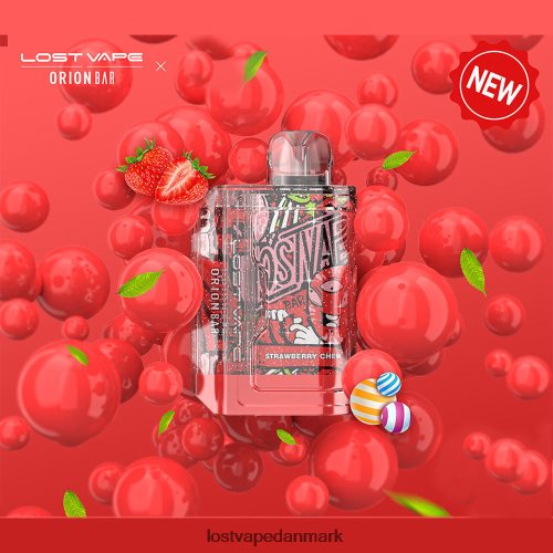 Lost Vape Orion engangsbar | 7500 pust | 18ml | 50 mg jordbærtygge P4HP91 Lost Vape Danmark