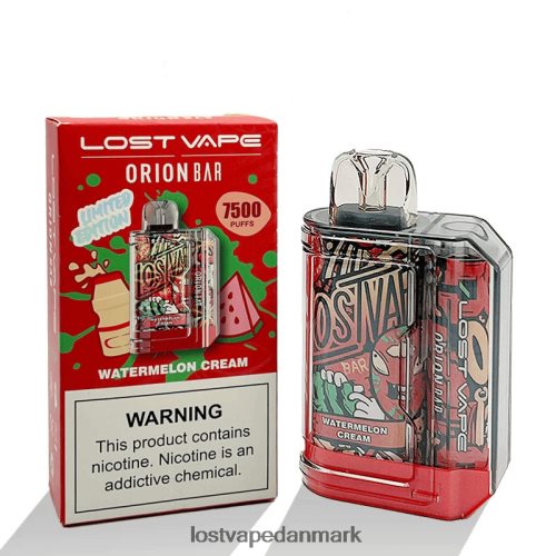Lost Vape Orion engangsbar | 7500 pust | 18ml | 50 mg vandmelon creme P4HP99 Lost Vape Contact