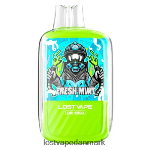Lost Vape Orion ob5500 5500 pust 14ml 50mg engangs frisk mynte P4HP101 Lost Vape Danmark