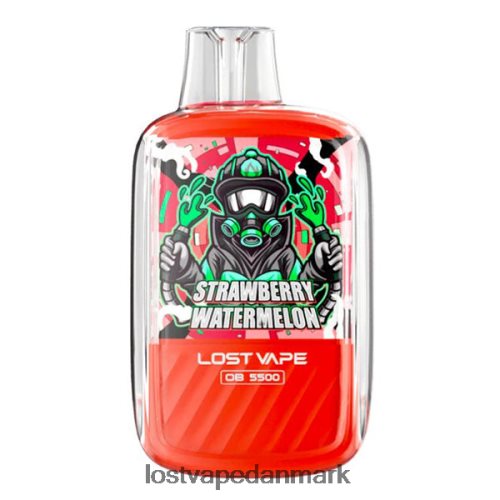 Lost Vape Orion ob5500 5500 pust 14ml 50mg engangs jordbær vandmelon P4HP107 Lost Vape Review Danmark