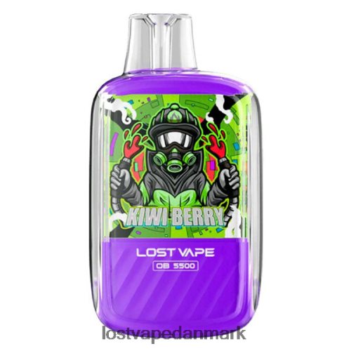 Lost Vape Orion ob5500 5500 pust 14ml 50mg engangs kiwi bær P4HP102 Lost Vape Copenhagen
