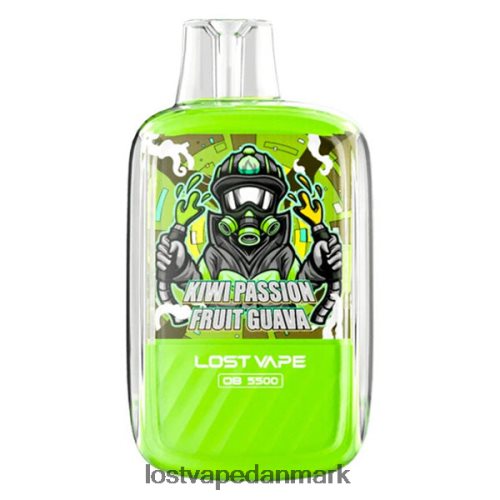 Lost Vape Orion ob5500 5500 pust 14ml 50mg engangs kiwi passionsfrugt guava P4HP103 Lost Vape Near Me
