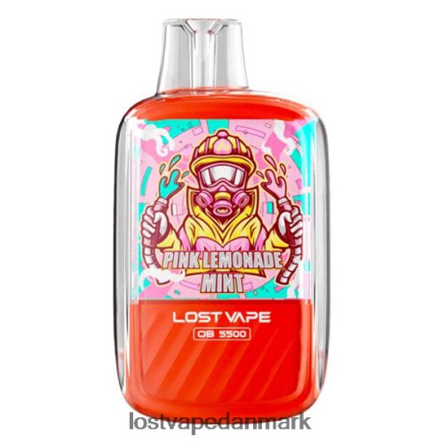 Lost Vape Orion ob5500 5500 pust 14ml 50mg engangs pink limonade mynte P4HP105 Lost Vape Flavors Danmark
