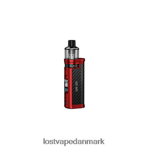 Lost Vape Centaurus q80 pod mod mat rød kulfiber P4HP320 Lost Vape Dealers Near Me