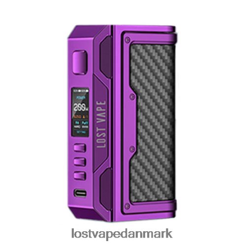 Lost Vape Thelema quest 200w mod lilla/kulfiber P4HP186 Lost Vape Wholesale