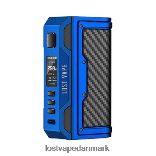 Lost Vape Thelema quest 200w mod mat blå/kulfiber P4HP177 Lost Vape Review Danmark