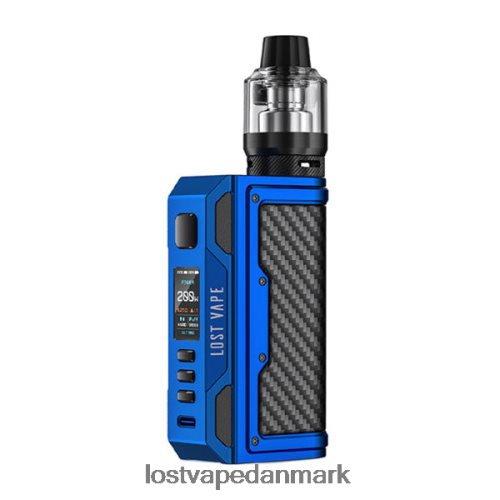 Lost Vape Thelema quest 200w sæt mat blå/kulfiber P4HP138 Lost Vape Price Danmark